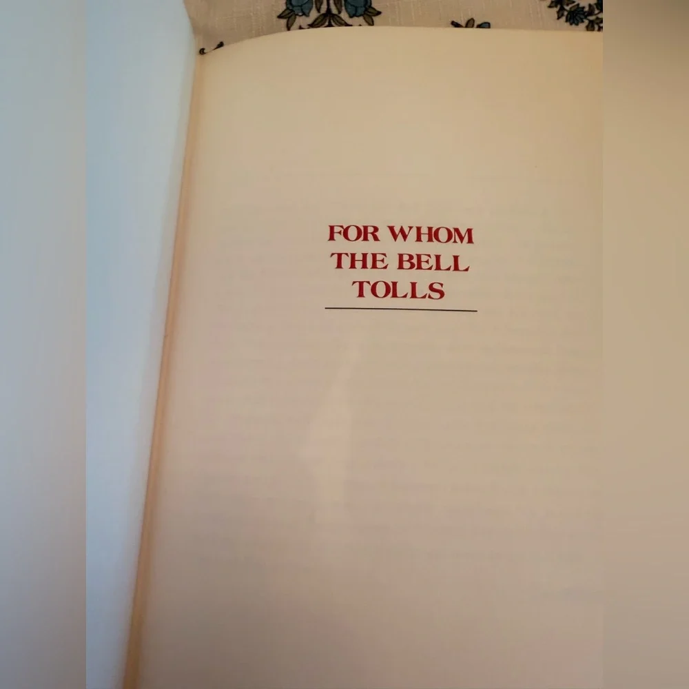 Ernest Hemingway For Whom the Bell Tolls - Franklin Leather Bound Luxury